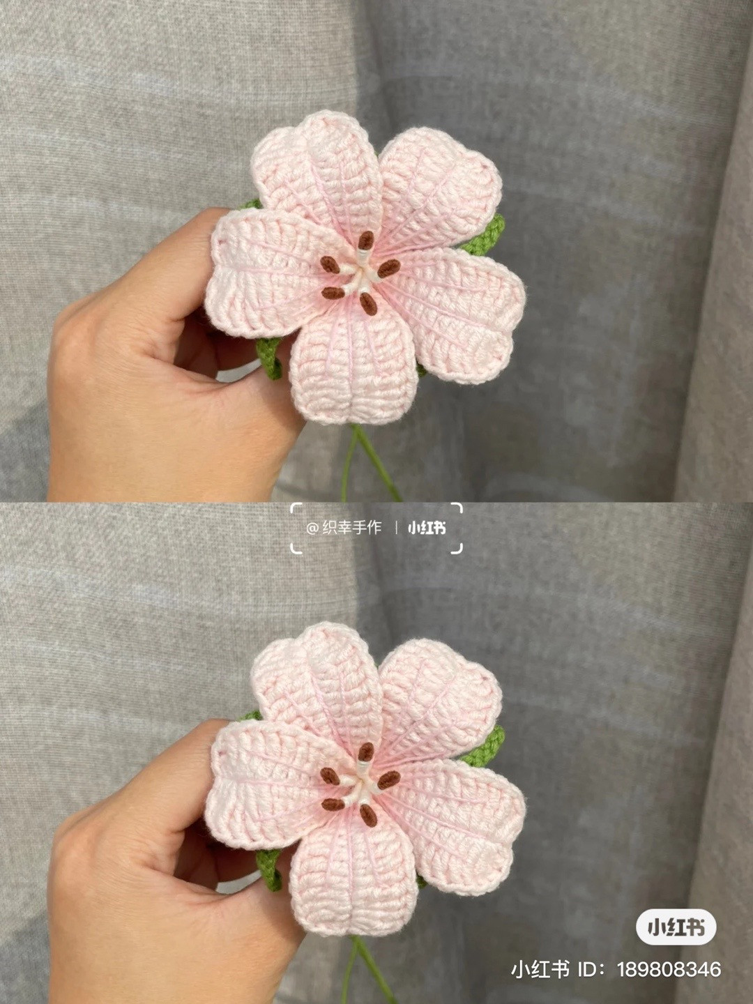 Crochet Pattern for a Beautiful Pink Lily Flower