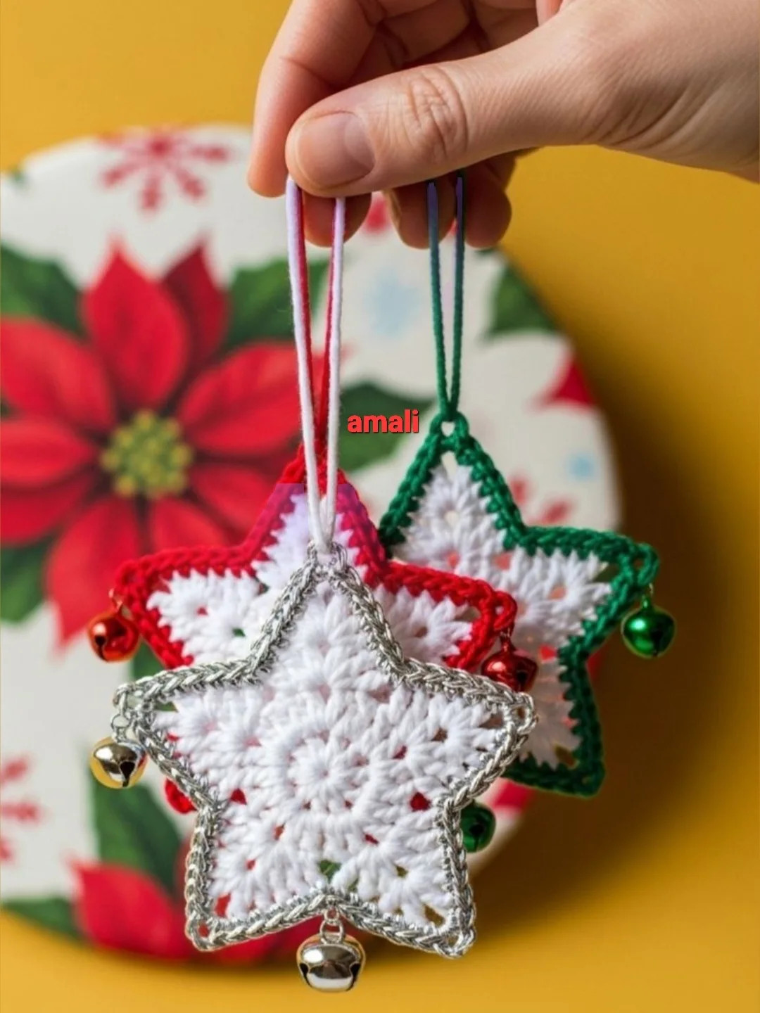 Crochet Pattern for a Colorful Star Design