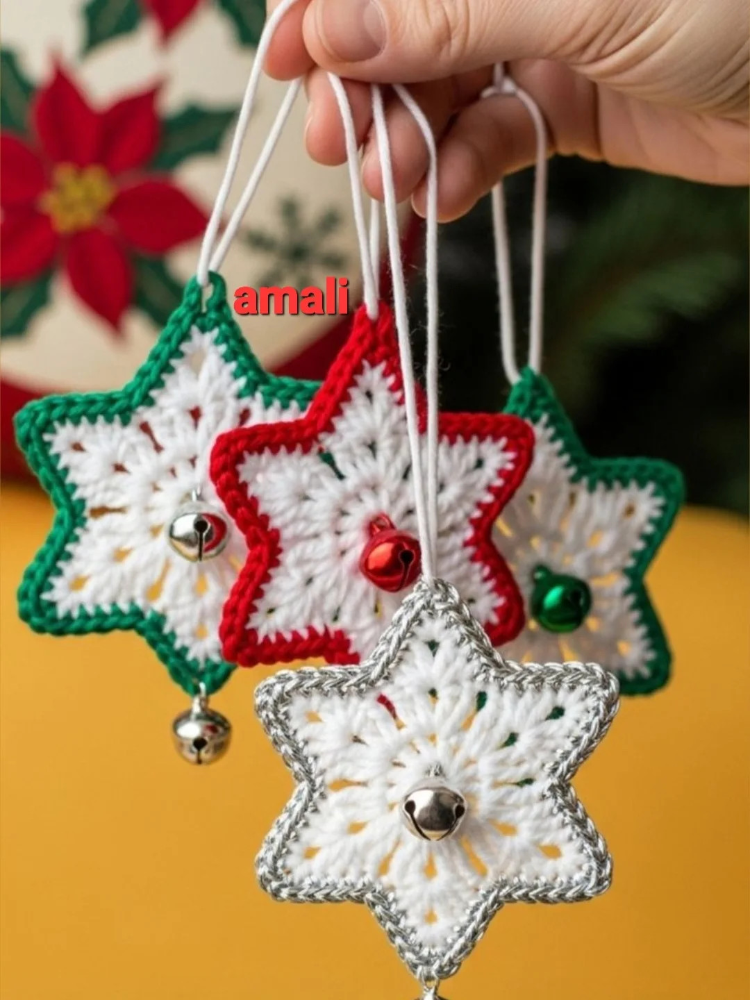 Crochet Pattern for a Colorful Star Design