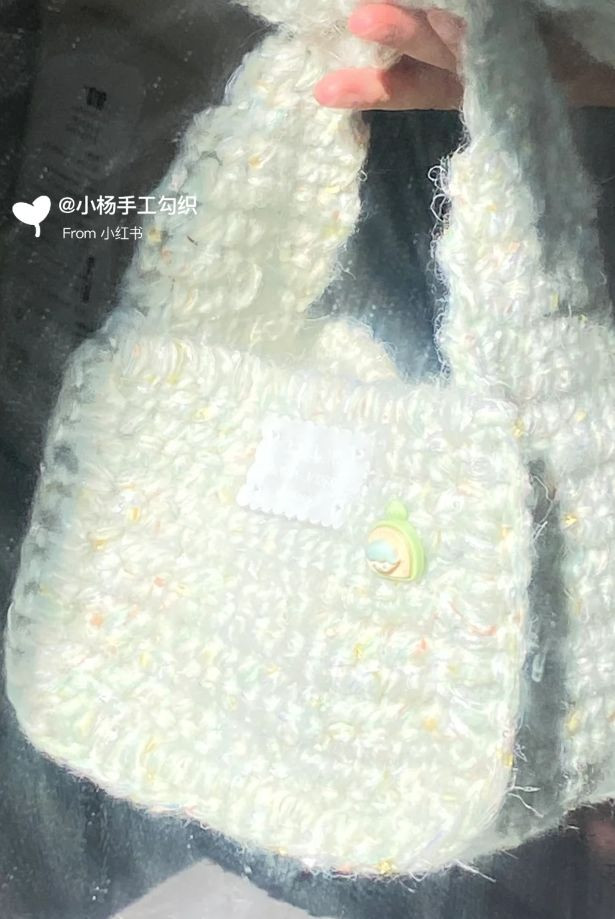 Crochet Pattern for a Stylish Handbag with Button Detail