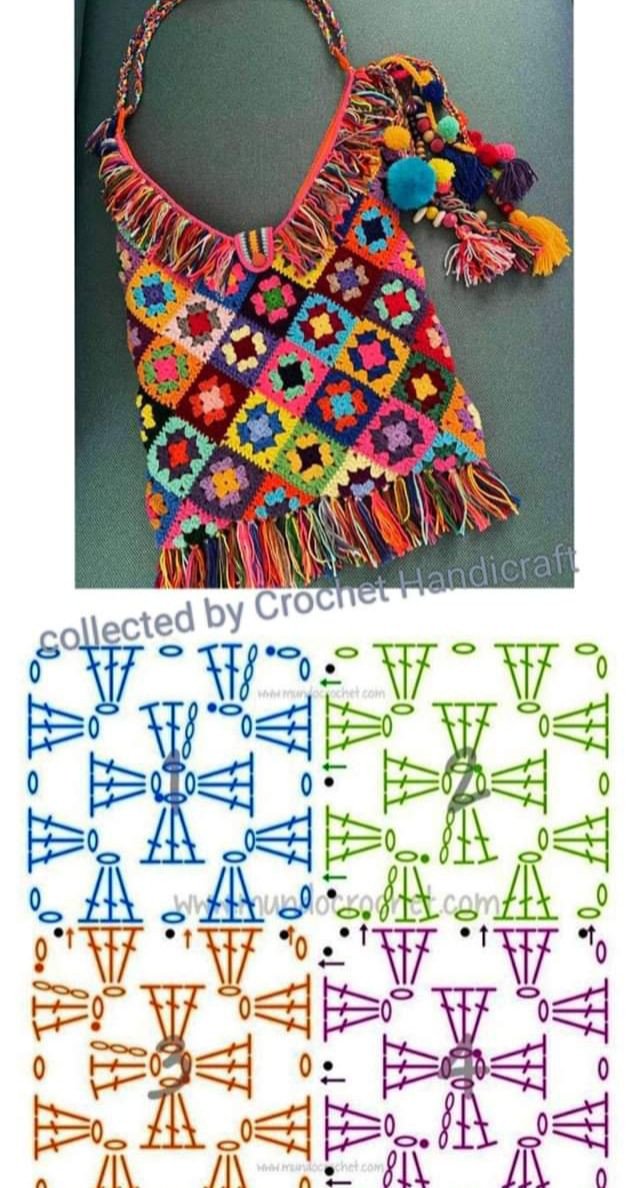 Crochet Pattern for Cute Mini Backpack with Flap