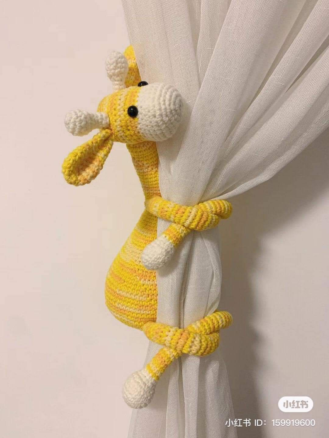 Crochet Pattern for Cute Pink and White Giraffe