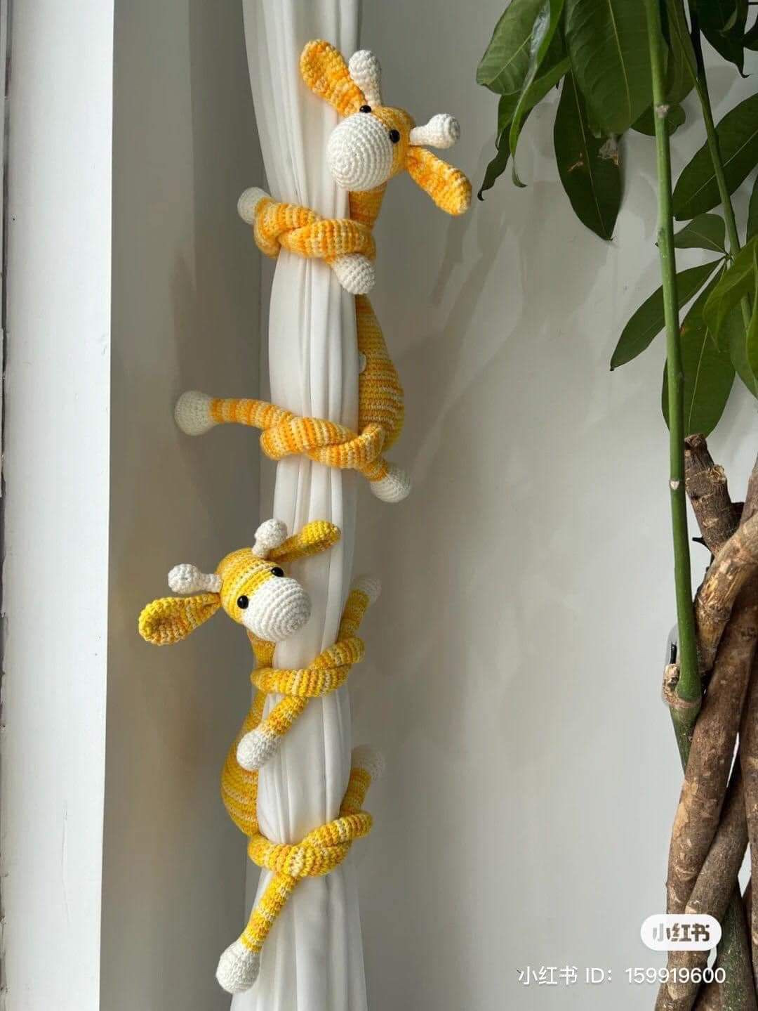 Crochet Pattern for Cute Pink and White Giraffe