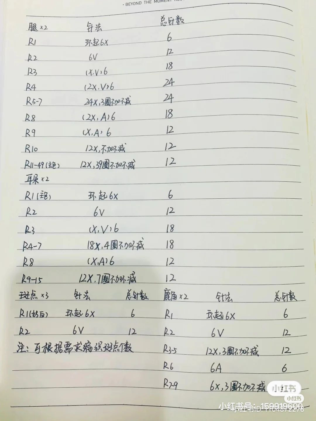 Crochet Pattern for Cute Pink and White Giraffe