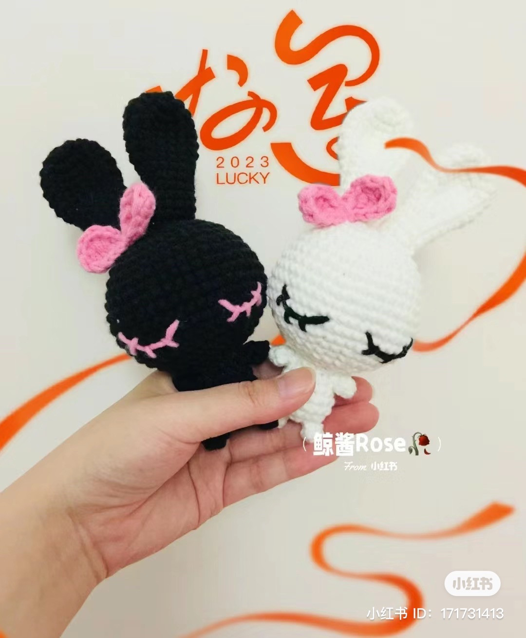 Crochet Pattern for Cute Red Bunny Amigurumi