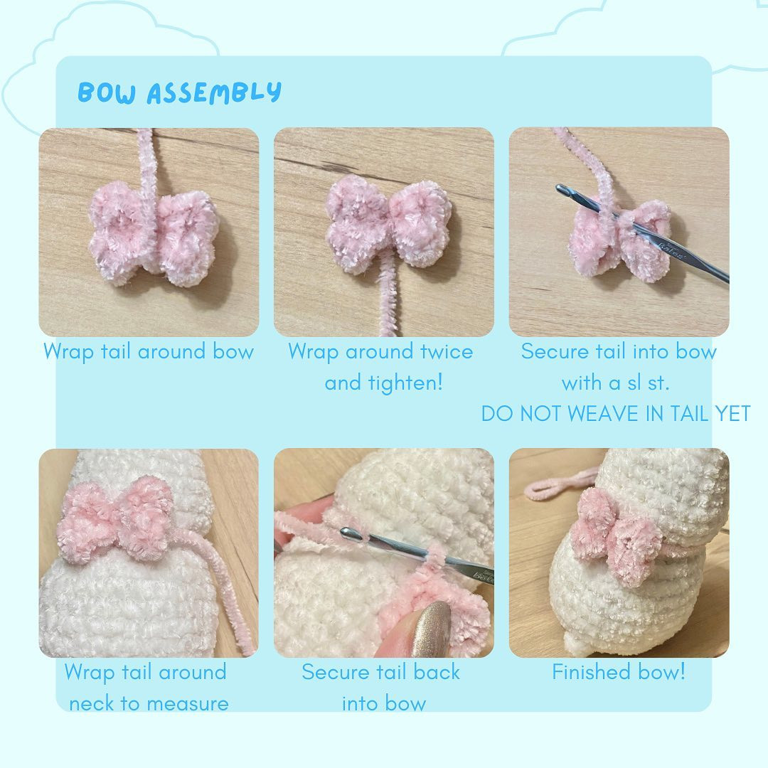 Crochet Pattern for Cute Spring Bunny Amigurumi Toy