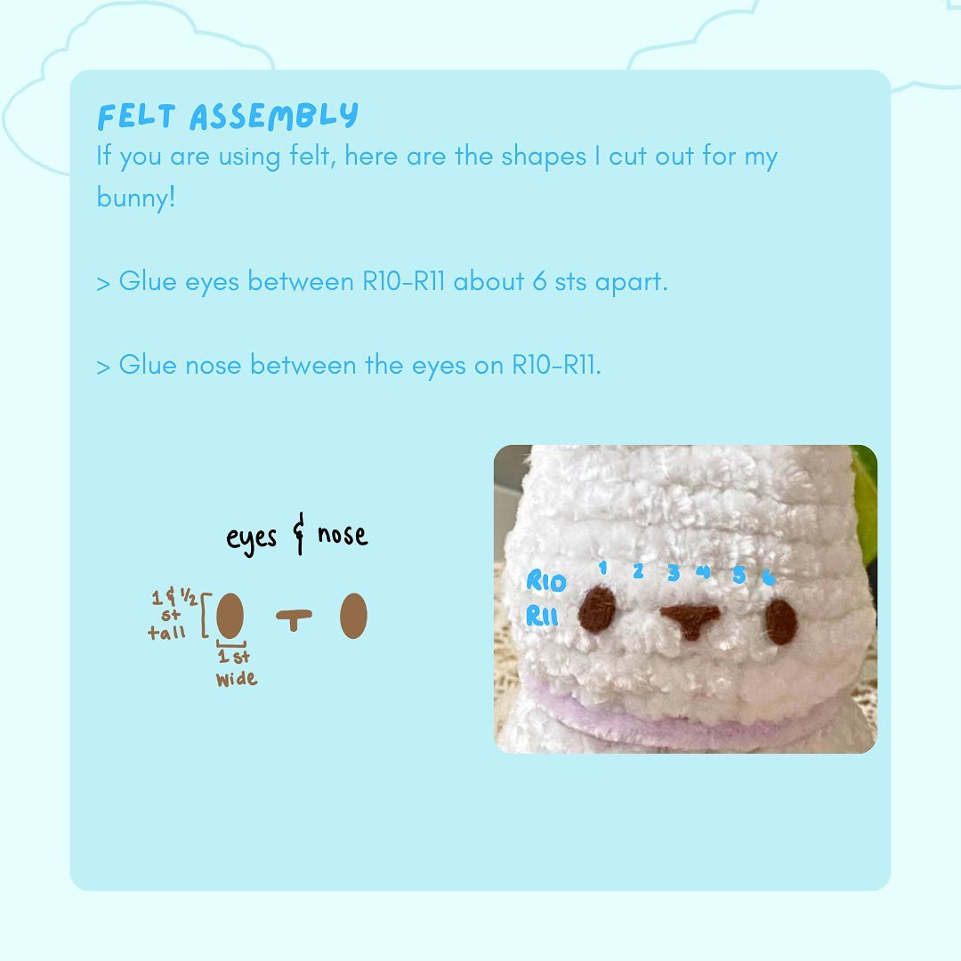 Crochet Pattern for Cute Spring Bunny Amigurumi Toy