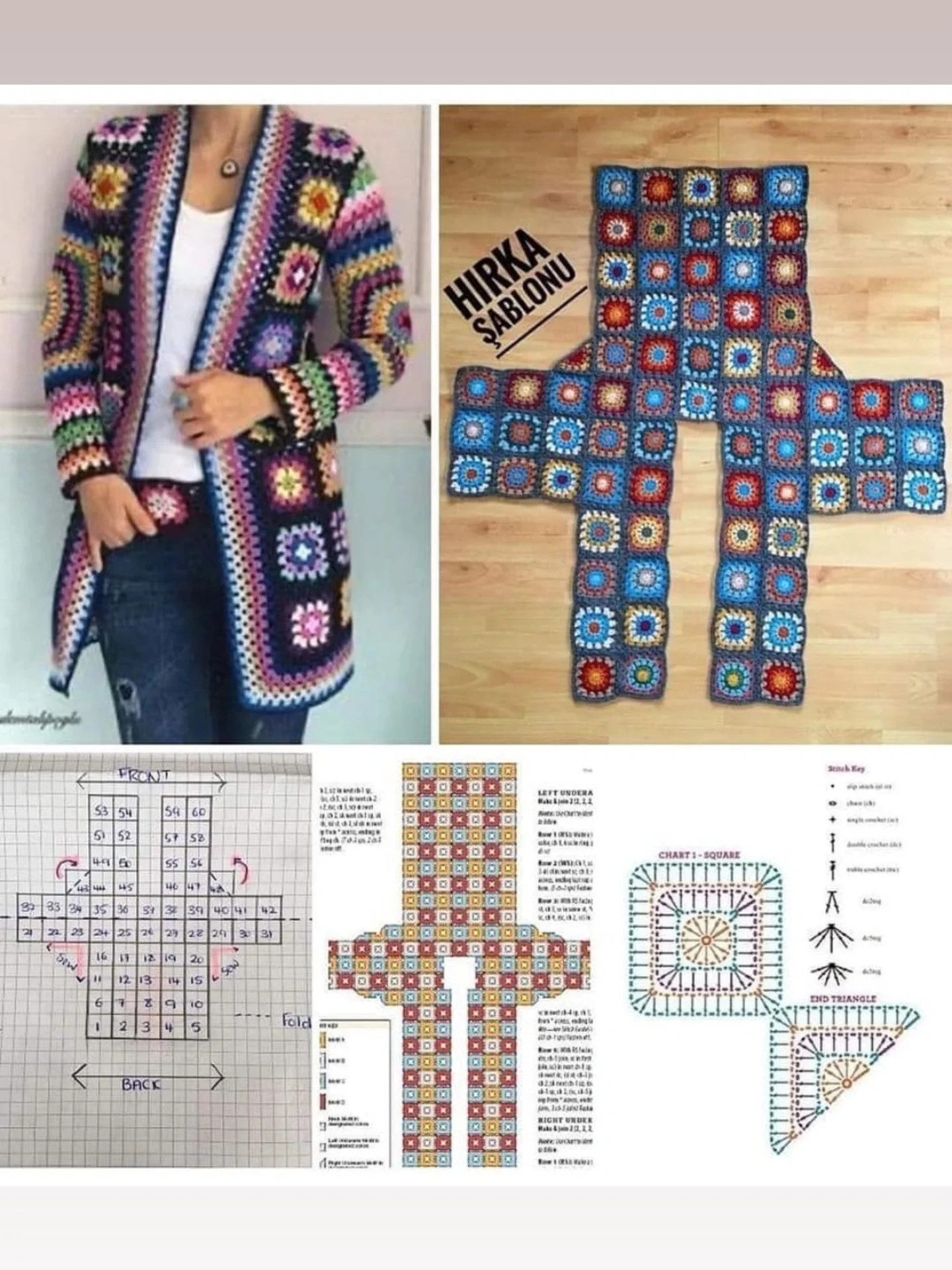 Crochet Pattern for Elegant Pink Floral Sweater