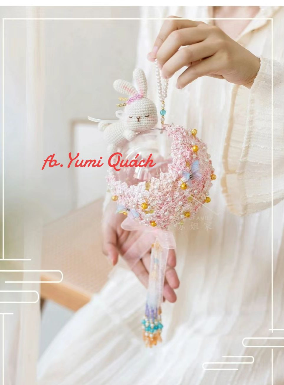 Crochet Pattern for Glowing Bunny Lantern Decoration