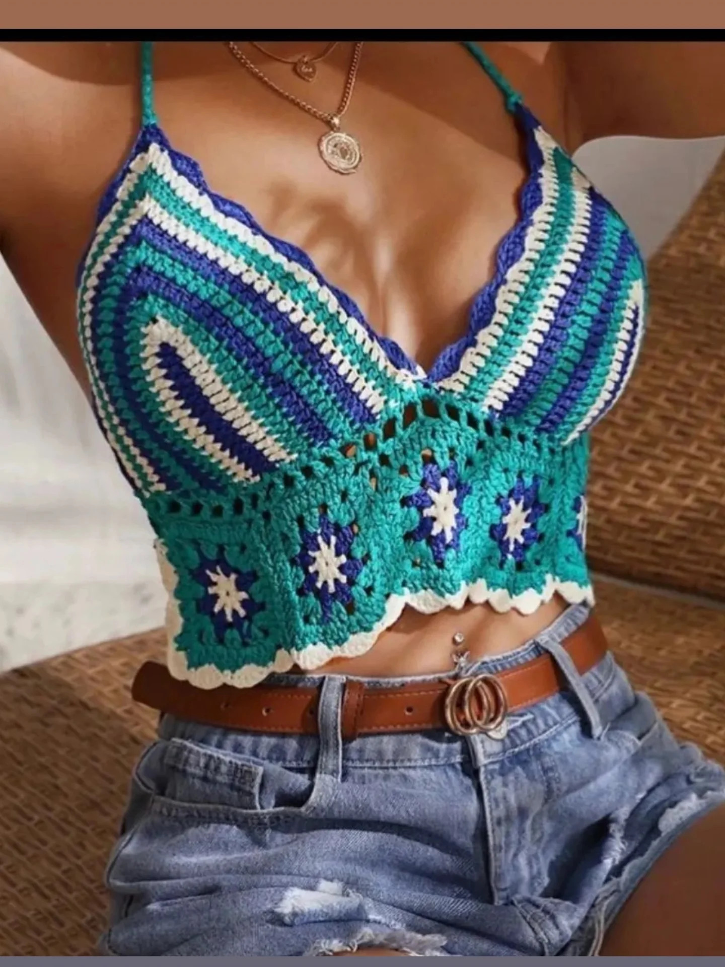 Crochet Pattern for Strawberry Granny Square