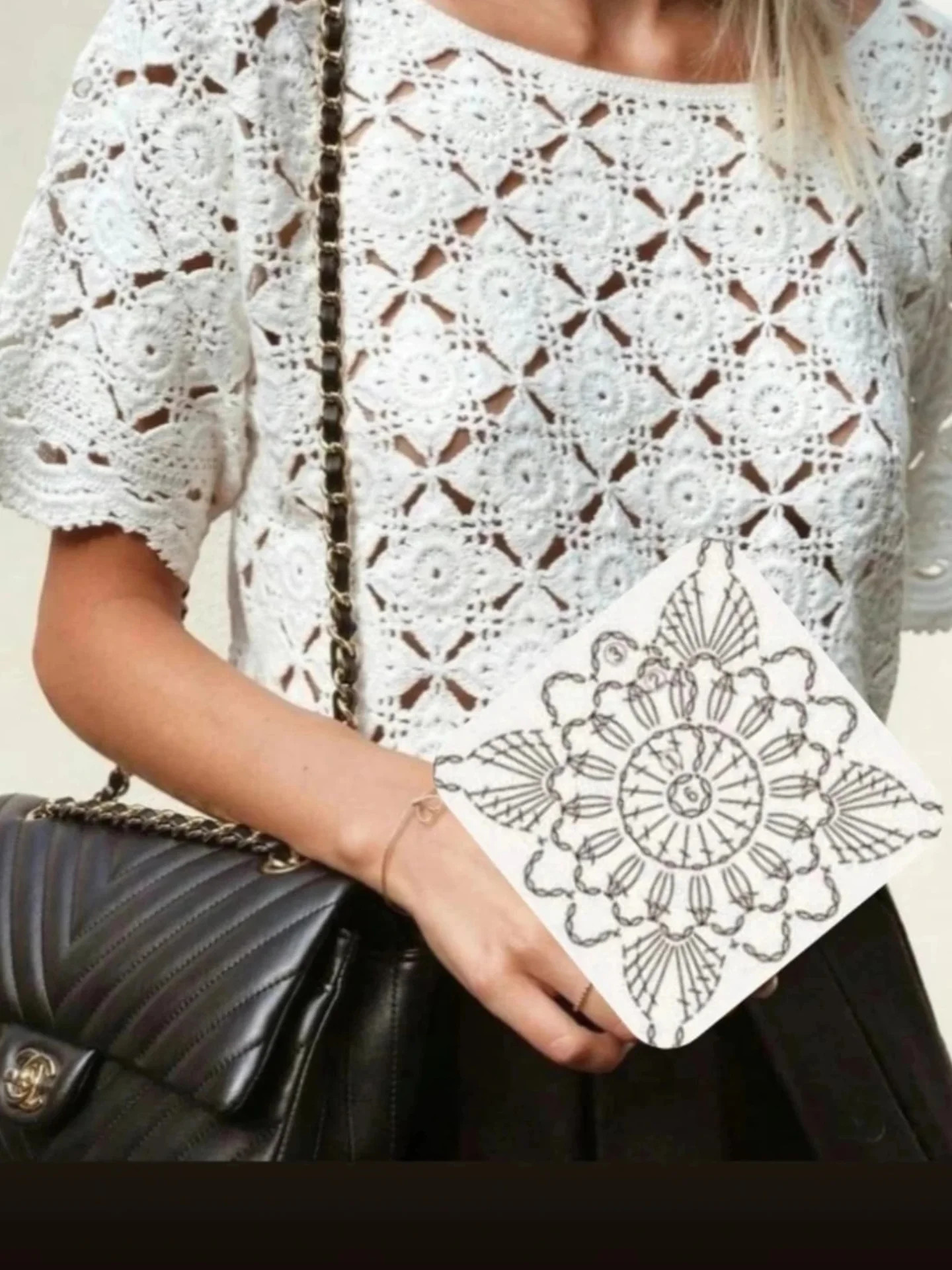 Crochet Pattern for Strawberry Granny Square