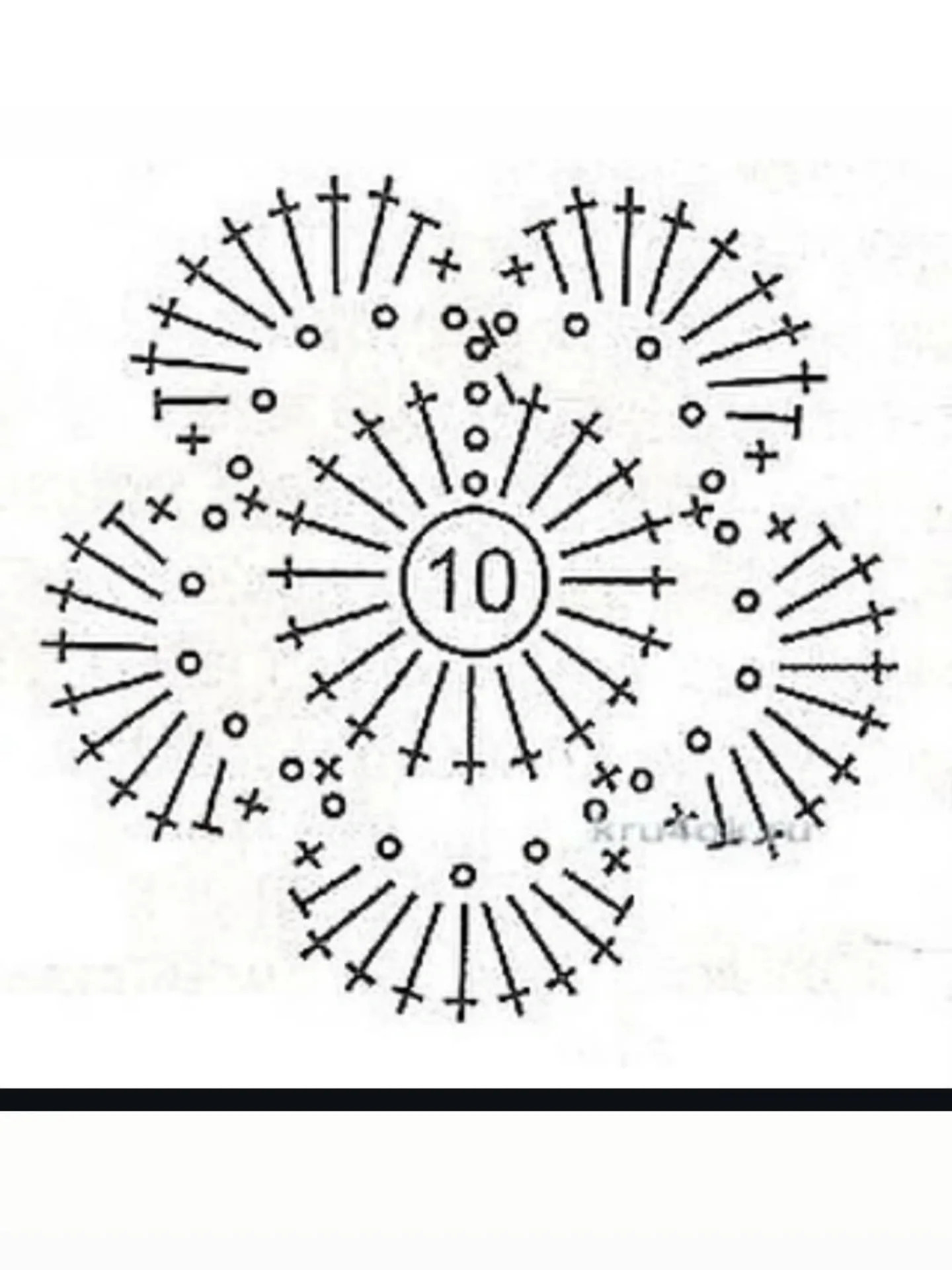 Crochet Pattern for Strawberry Granny Square