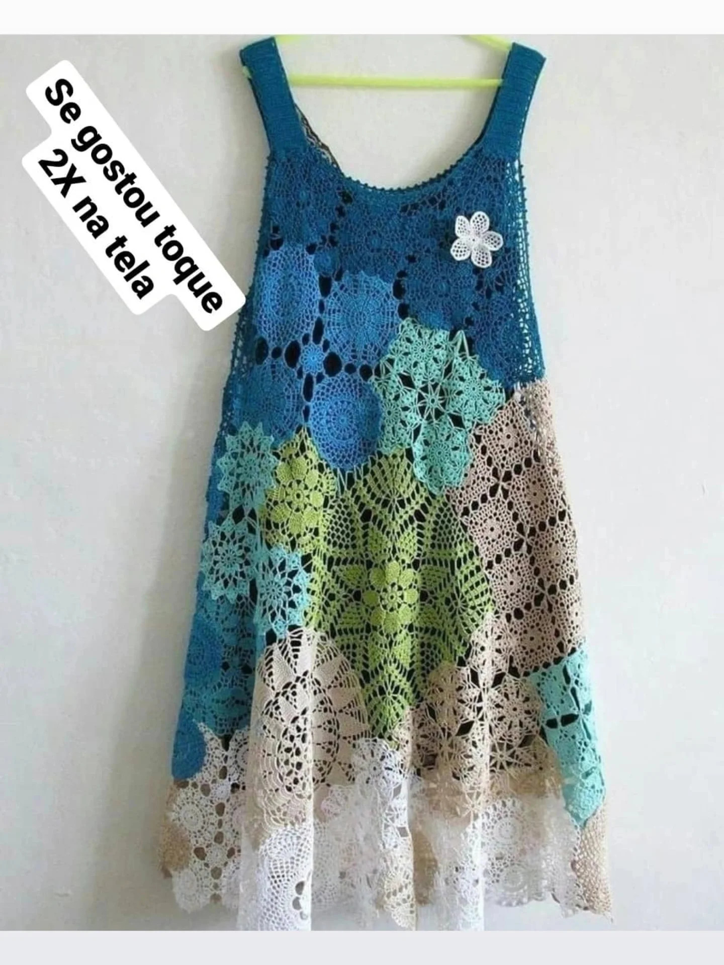 Crochet Pattern for Stylish Jeans Side Insert