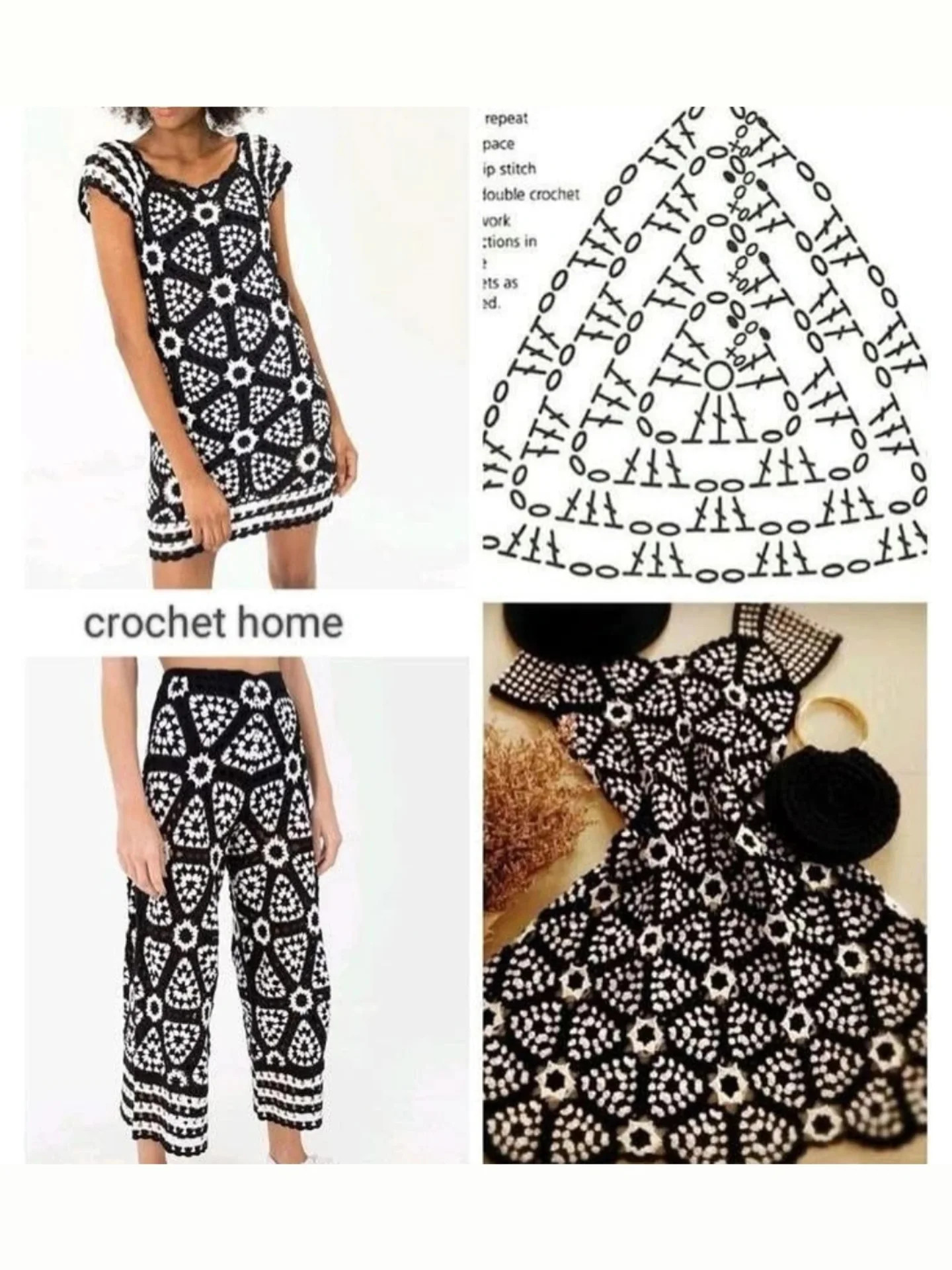 Crochet Pattern for Stylish Jeans Side Insert