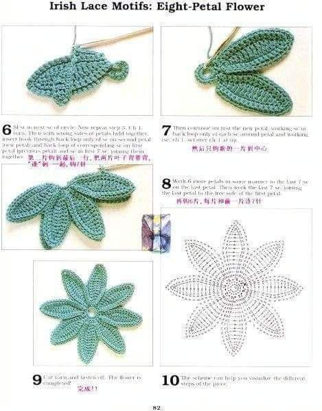 Crochet Pattern for Three-Leaf Clover Design