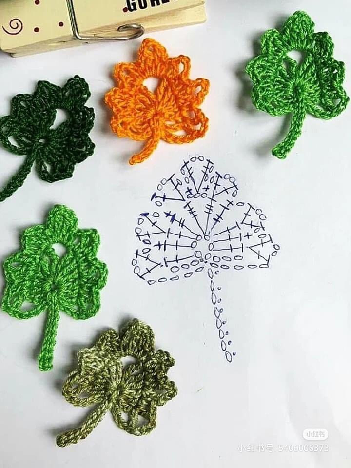 Crochet Pattern Guide: Leaves, Circles, and Chains for Beginners