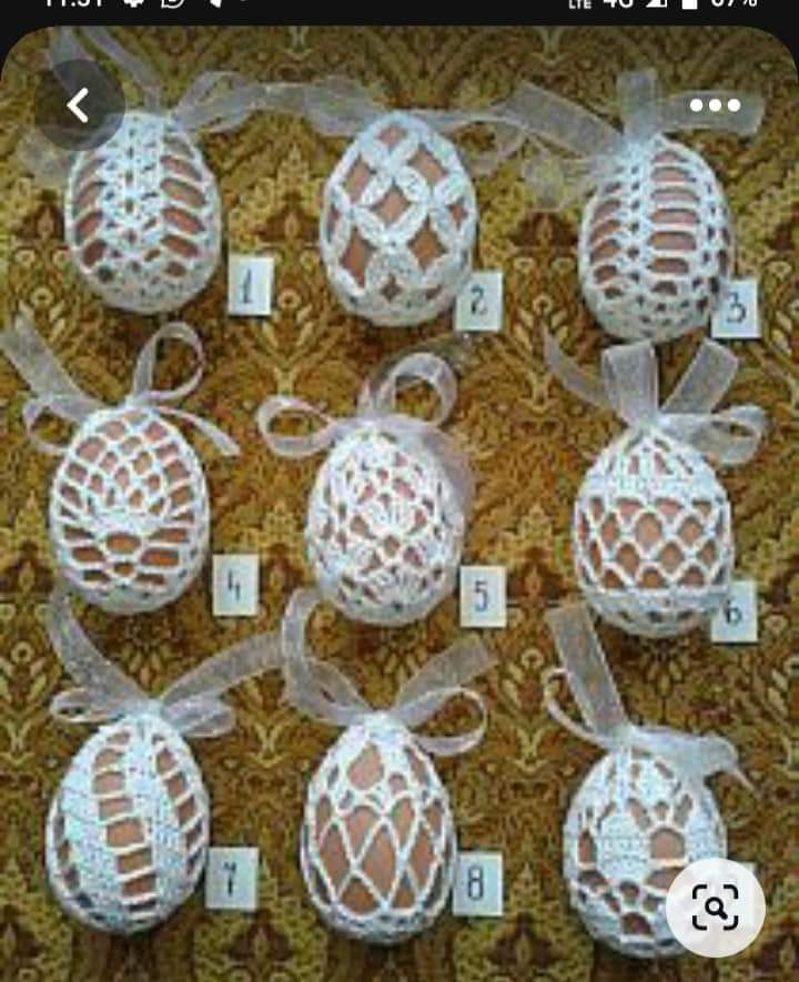 Crochet Patterns for Decorative Egg Covers