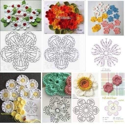 Crochet Rolled Rose Flower Pattern by Pink Rose Crochet