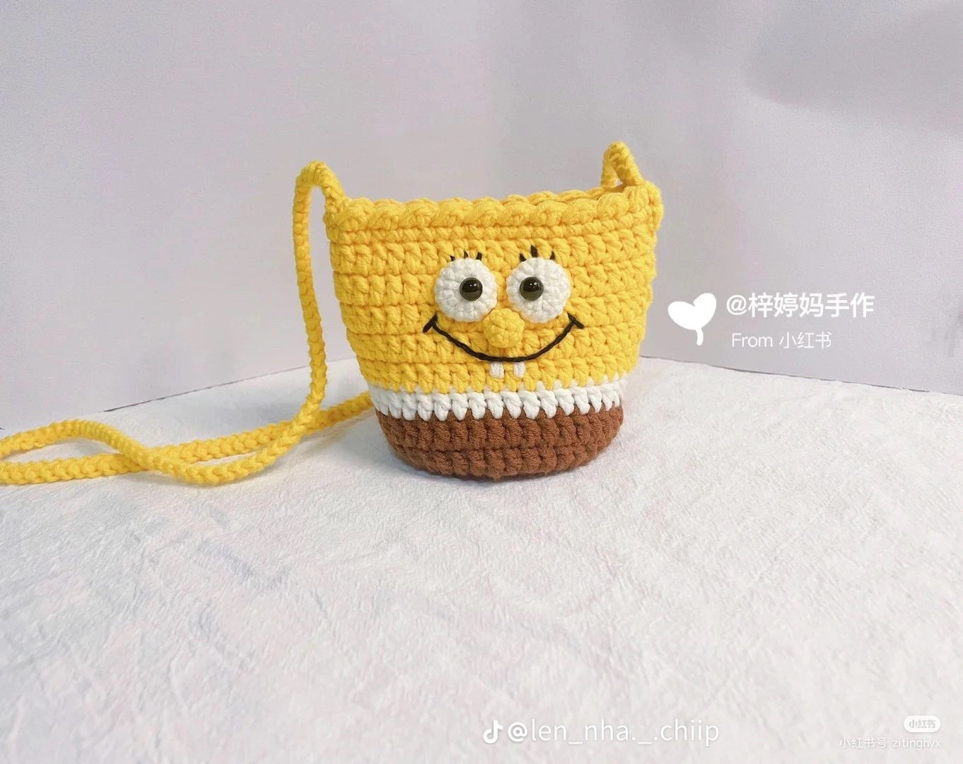 Crochet SpongeBob Inspired Bag Pattern for Beginners