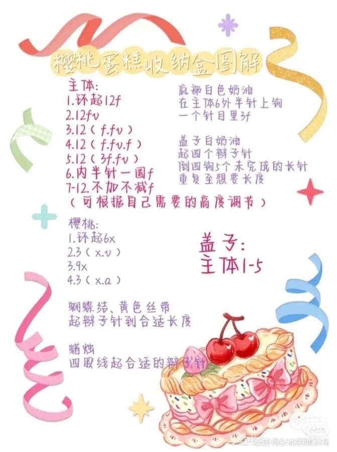 Crochet Strawberry Cake Pattern for Special Birthdays