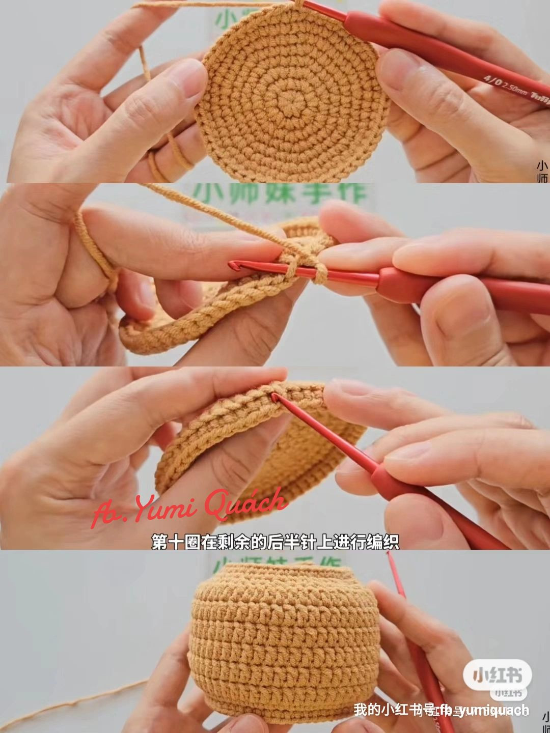 Crochet Sunflower and Little Flowers in a Pot Pattern