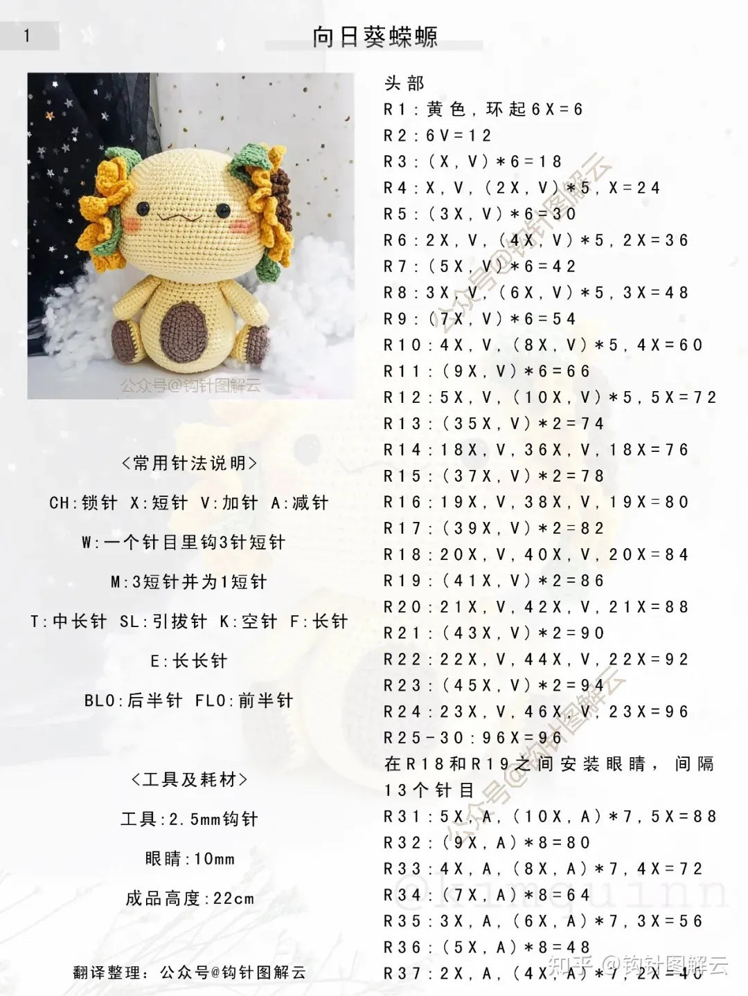 Crochet Sunflower Doll Pattern for Craft Enthusiasts