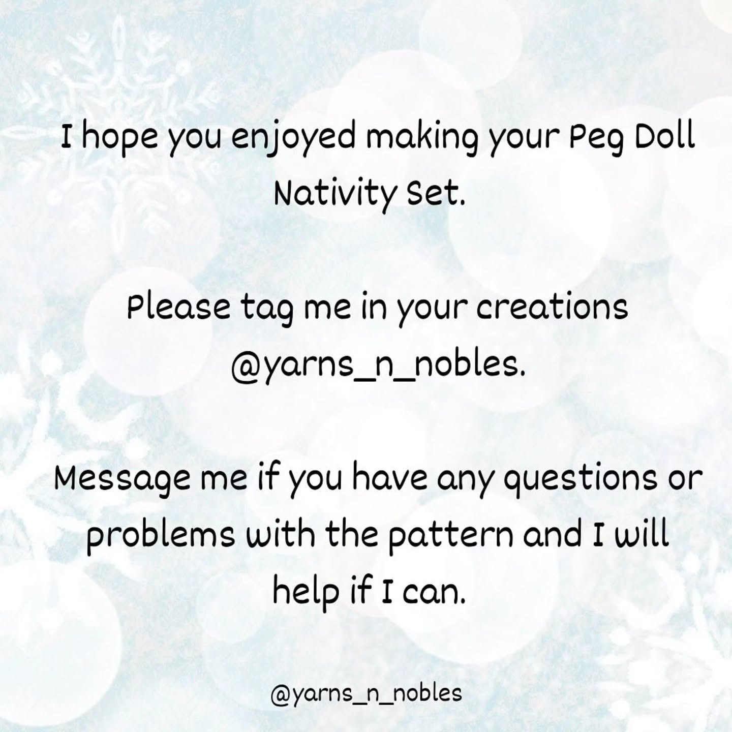 Crochet Wooden Peg Doll Nativity Set Pattern for Christmas