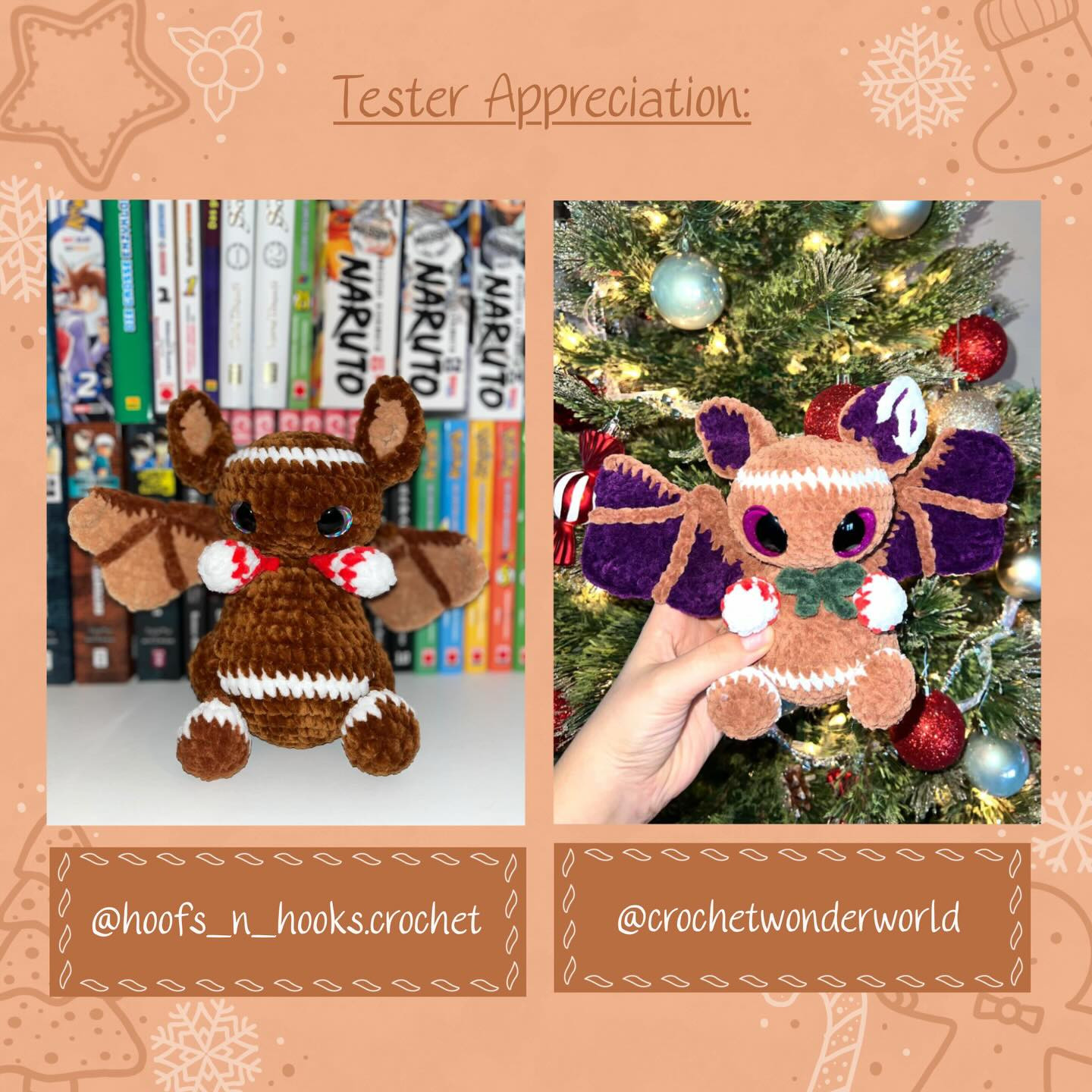 Crochet Your Own Batrick the Gingerbread Bat with Free Pattern