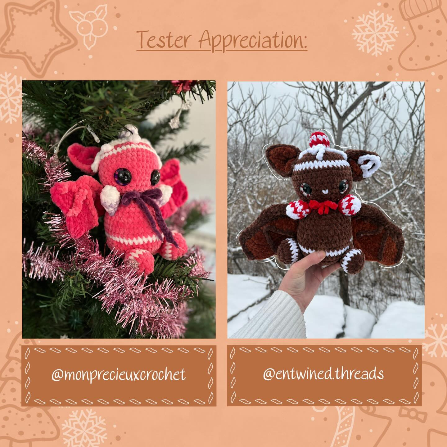 Crochet Your Own Batrick the Gingerbread Bat with Free Pattern