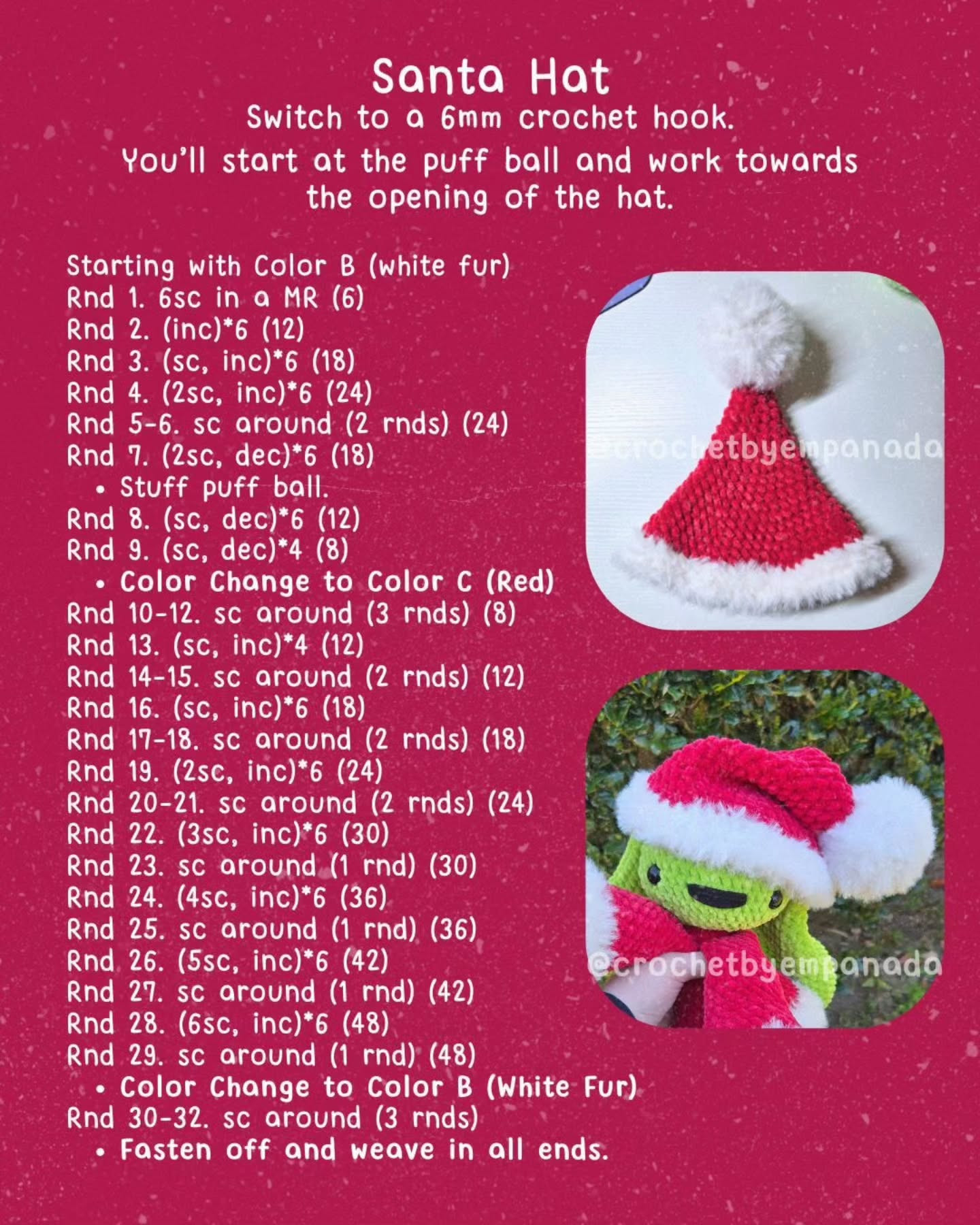 Crochet Your Own Cuddly Santa Bunny with This Free Pattern