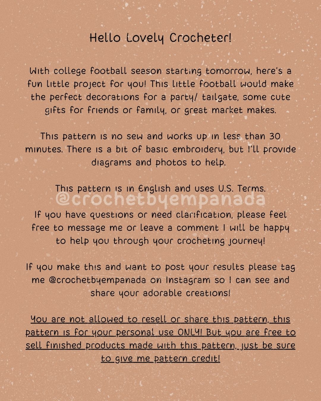 Crochet Your Own Cute Amigurumi Football with This Free Pattern