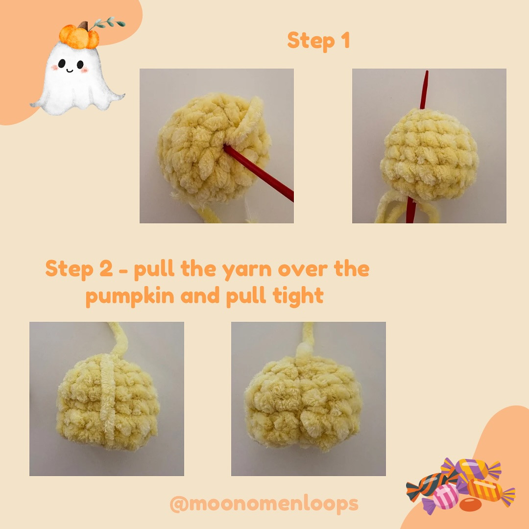 Crochet Your Own Plush Pumpkin Keychain with Free Pattern