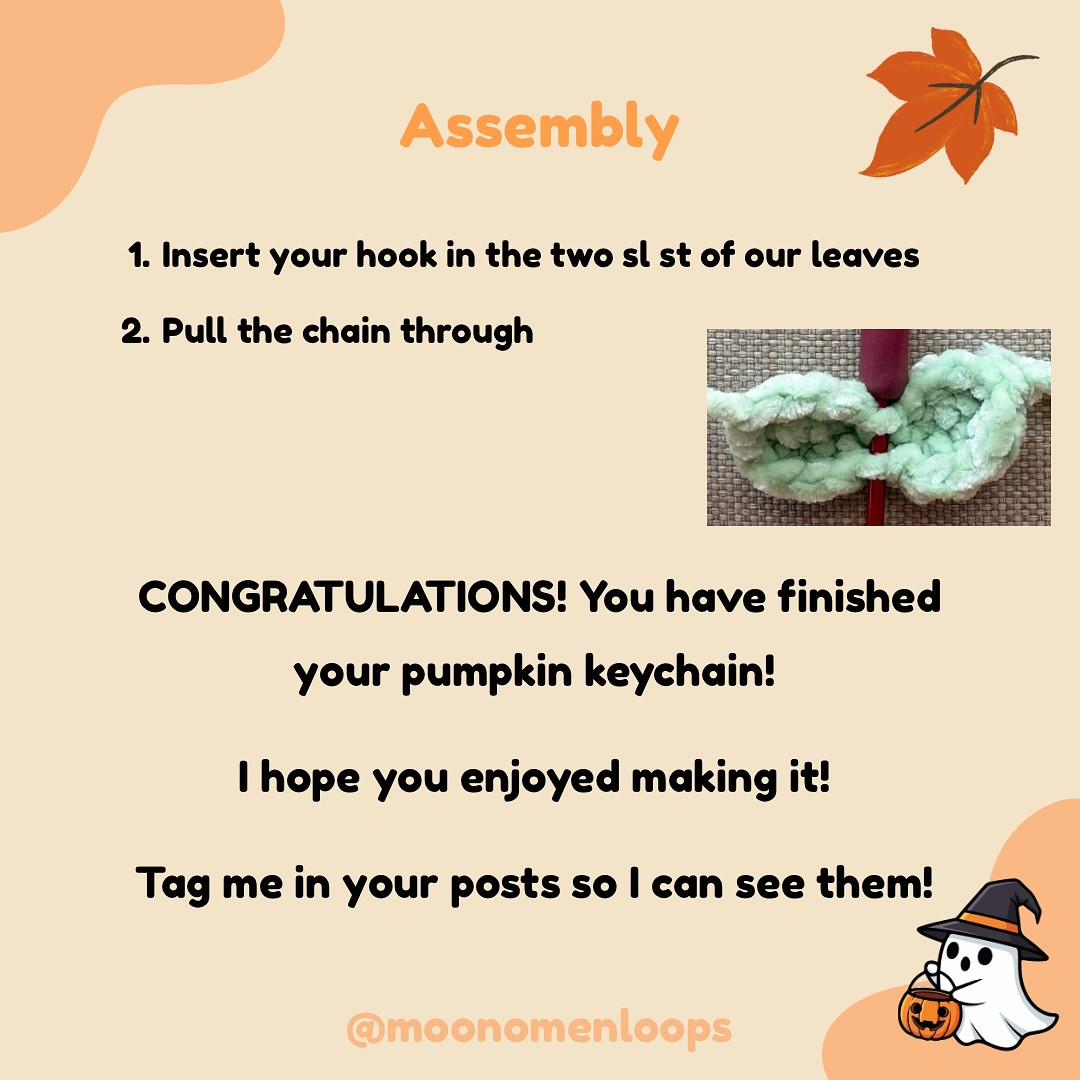 Crochet Your Own Plush Pumpkin Keychain with Free Pattern