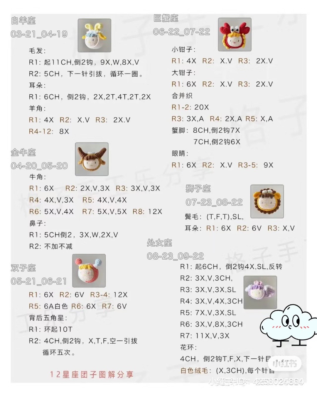 Crochet Zodiac Amigurumi Collection: Cute and Colorful Designs for Each Sign