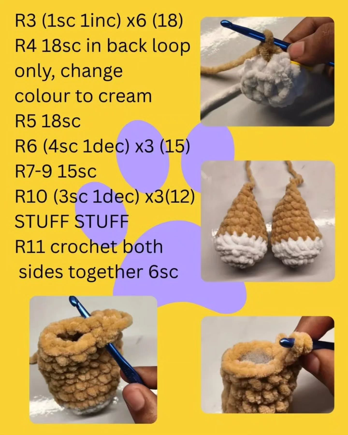 Cute Amigurumi Cat Free Crochet Pattern for Beginners