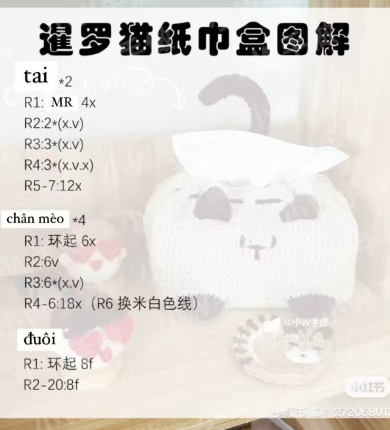 Cute Crochet Animal Tissue Box Cover Pattern