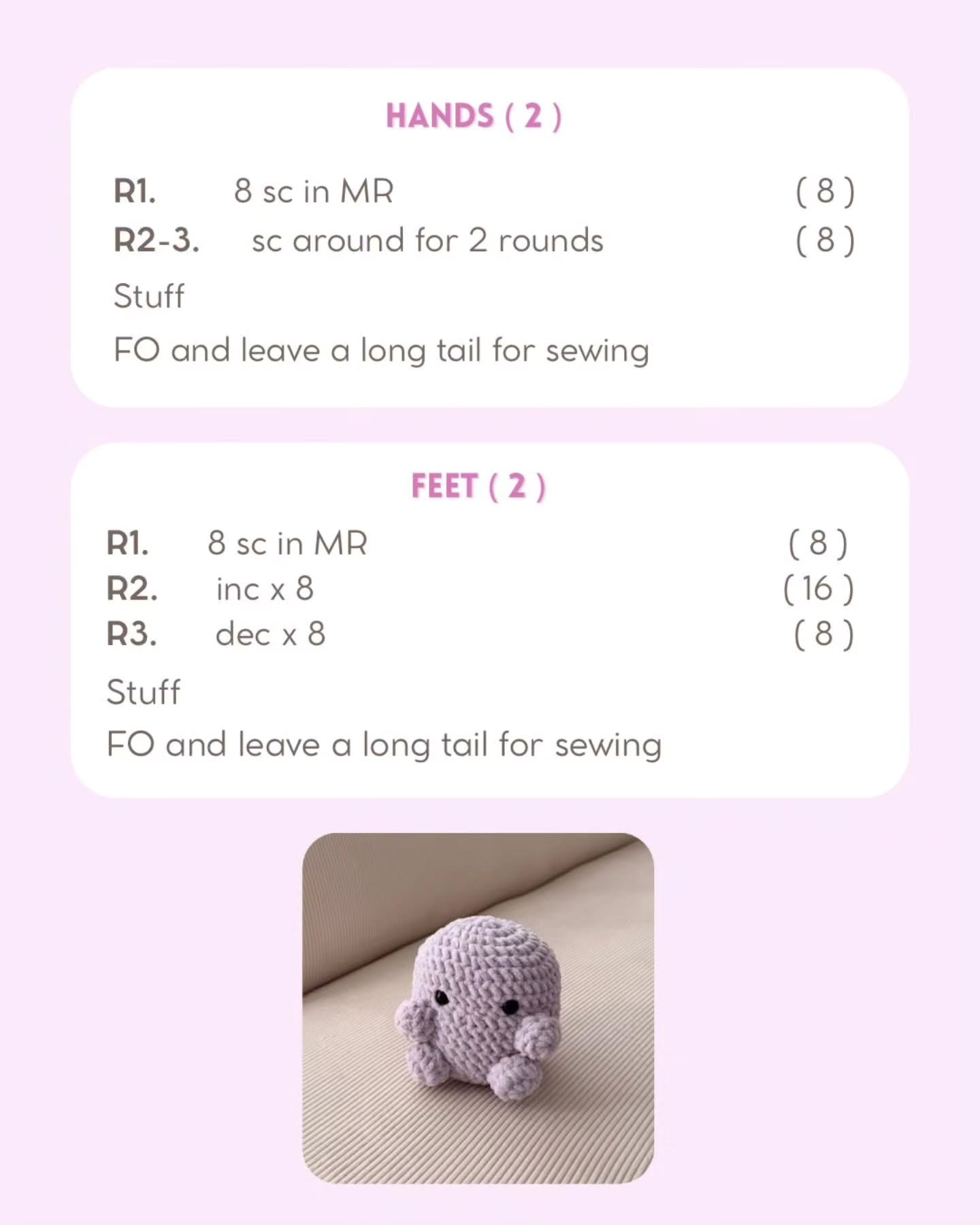 Cute Crochet Bunny and Chick Amigurumi Free Pattern