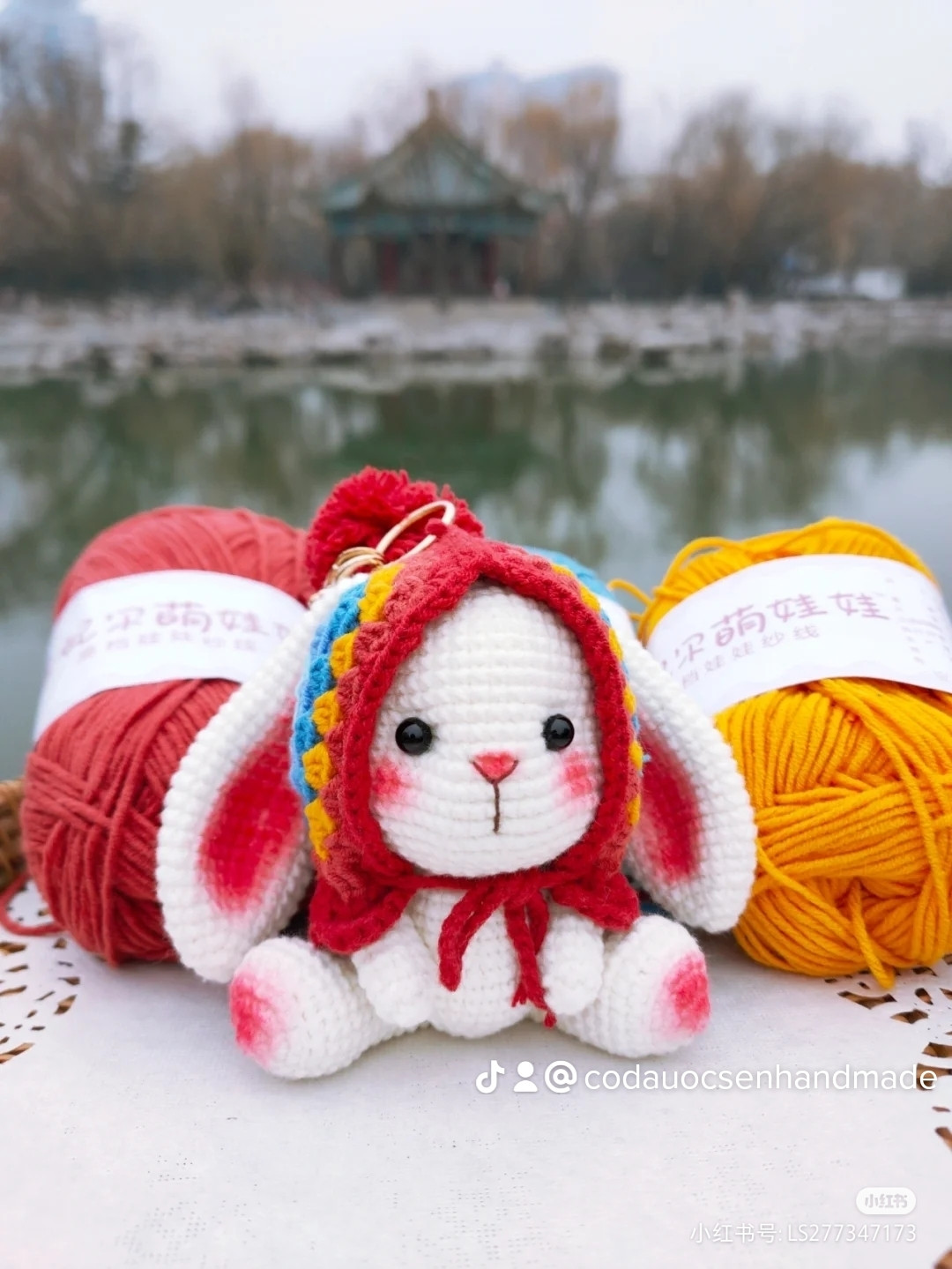 Cute Crochet Bunny with Adorable Long Ears and Cozy Hood