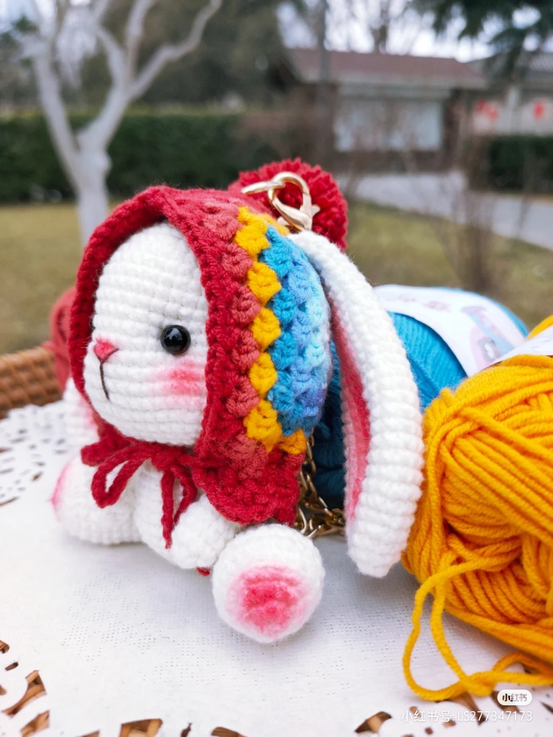 Cute Crochet Bunny with Adorable Long Ears and Cozy Hood