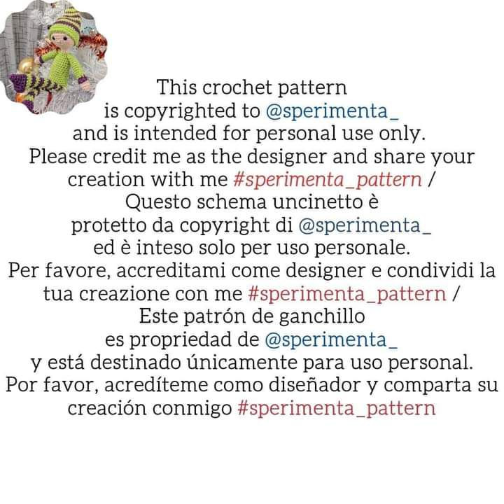 Cute Crochet Elf Doll with Striped Outfit Pattern