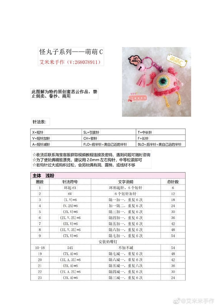 Cute Crochet Monster Keychains for Fun and Creative Crafting