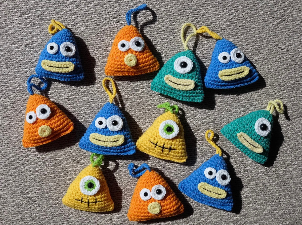 Cute Crochet Monster Keychains for Your Creative Projects