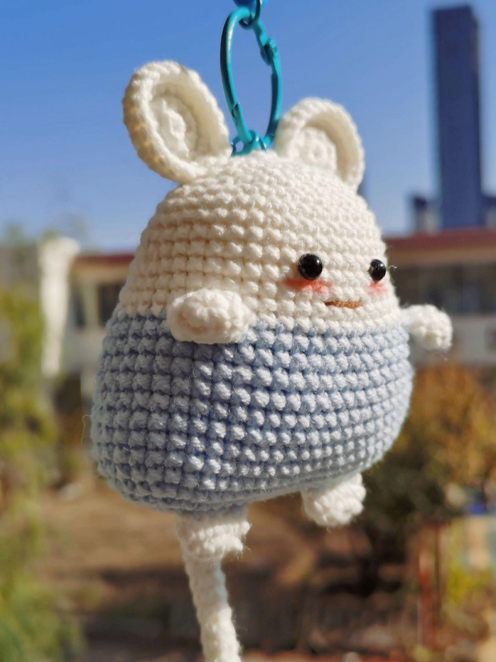 Cute Crochet Mouse Keychain Pattern for Beginners