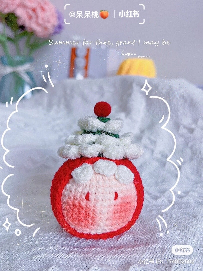 Cute Crochet Peach Amigurumi for Beginners