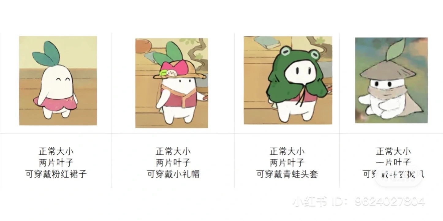 Cute Crochet Radish Characters with Adorable Outfits