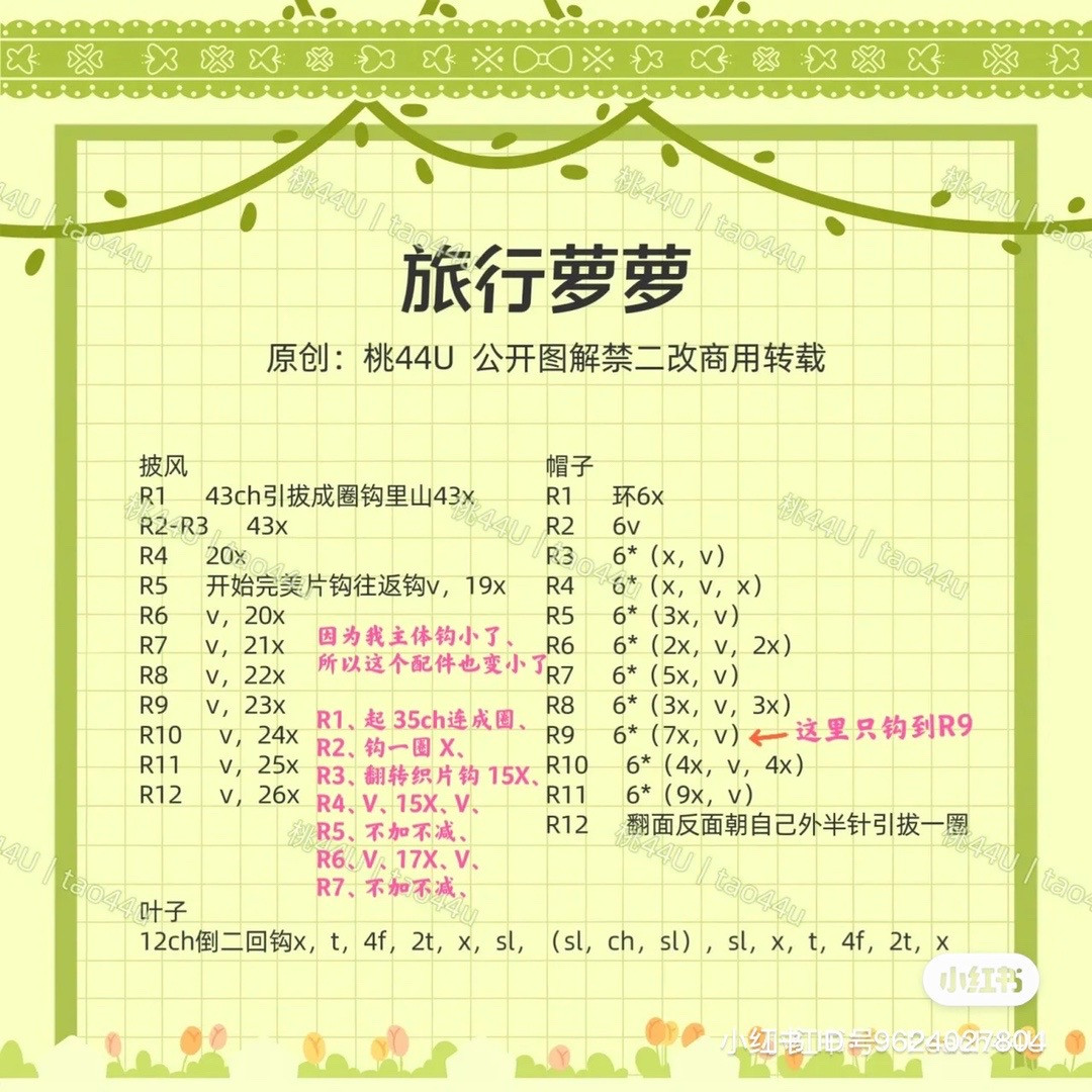 Cute Crochet Radish Characters with Adorable Outfits