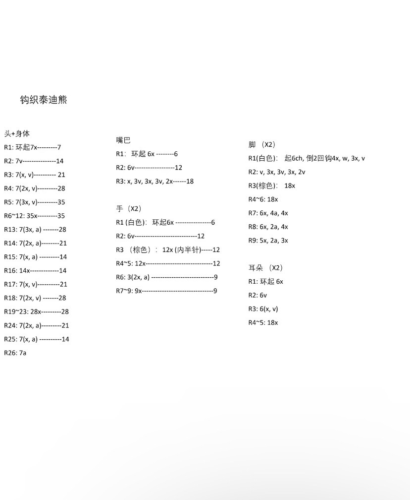Cute Crochet Teddy Bear Pattern for Beginners