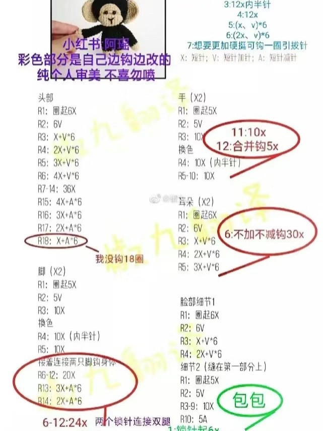 Cute Crocheted Bear with Red Hat and Scarf in Gift Box