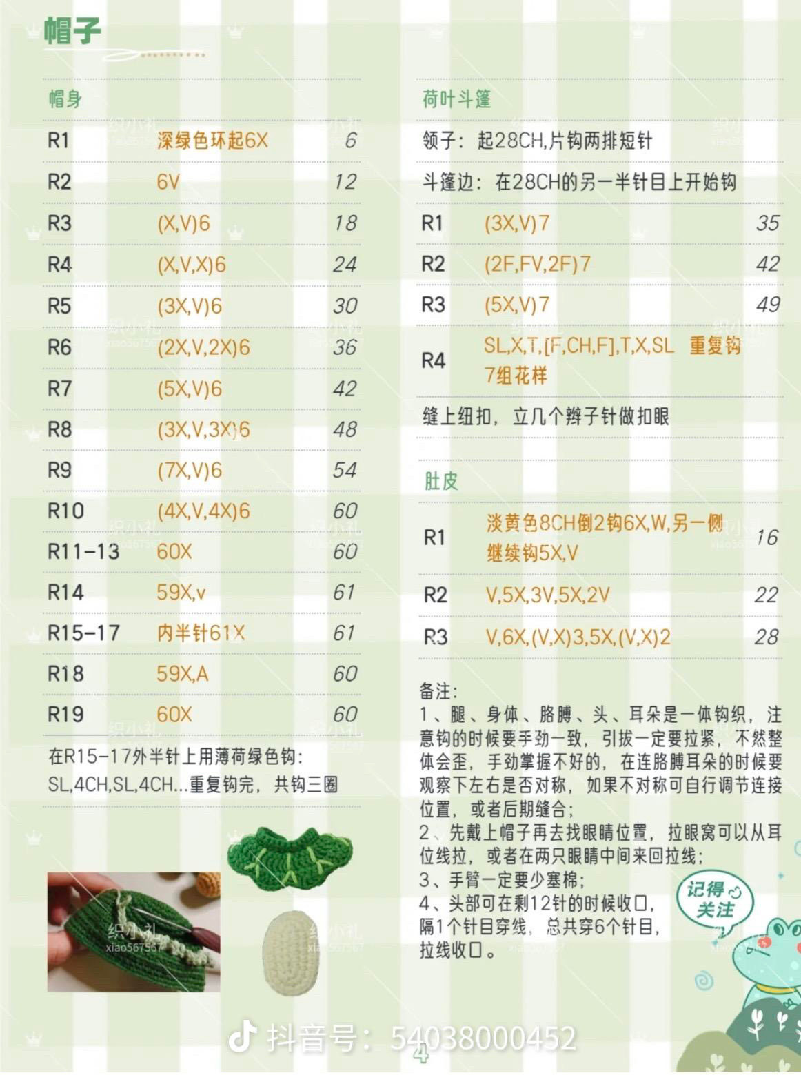 Cute Crocheted Bunny in Frog Outfit Amigurumi Pattern