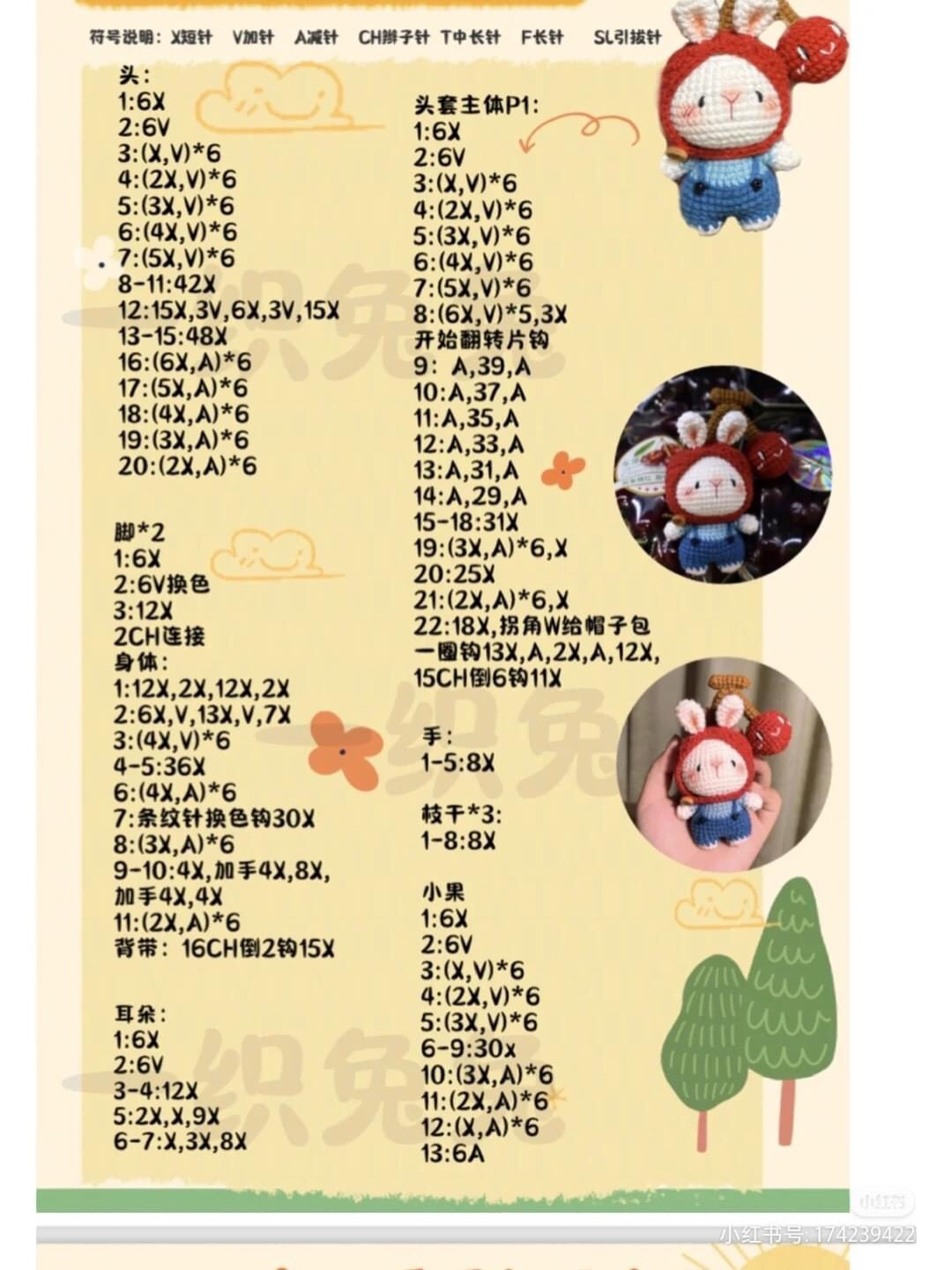 Cute Crocheted Bunny with Carrot Hood Pattern